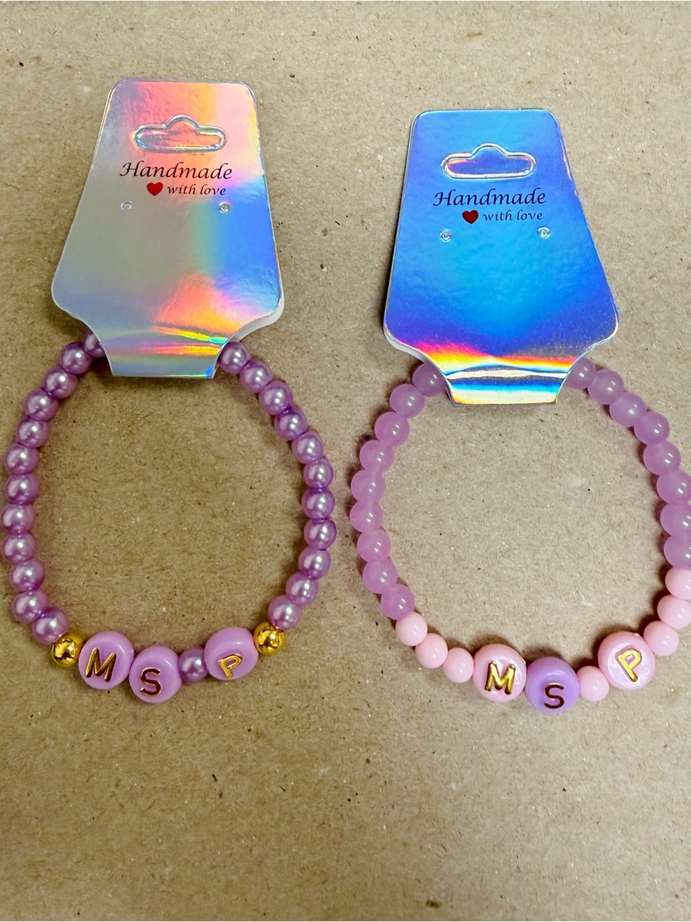 🪸 5 for $10 🪸 Teacher Name Initial Beaded Bracelets - Picture 7 of 8